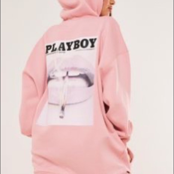 New Playboy Bunny Pink Petite Hoodie 